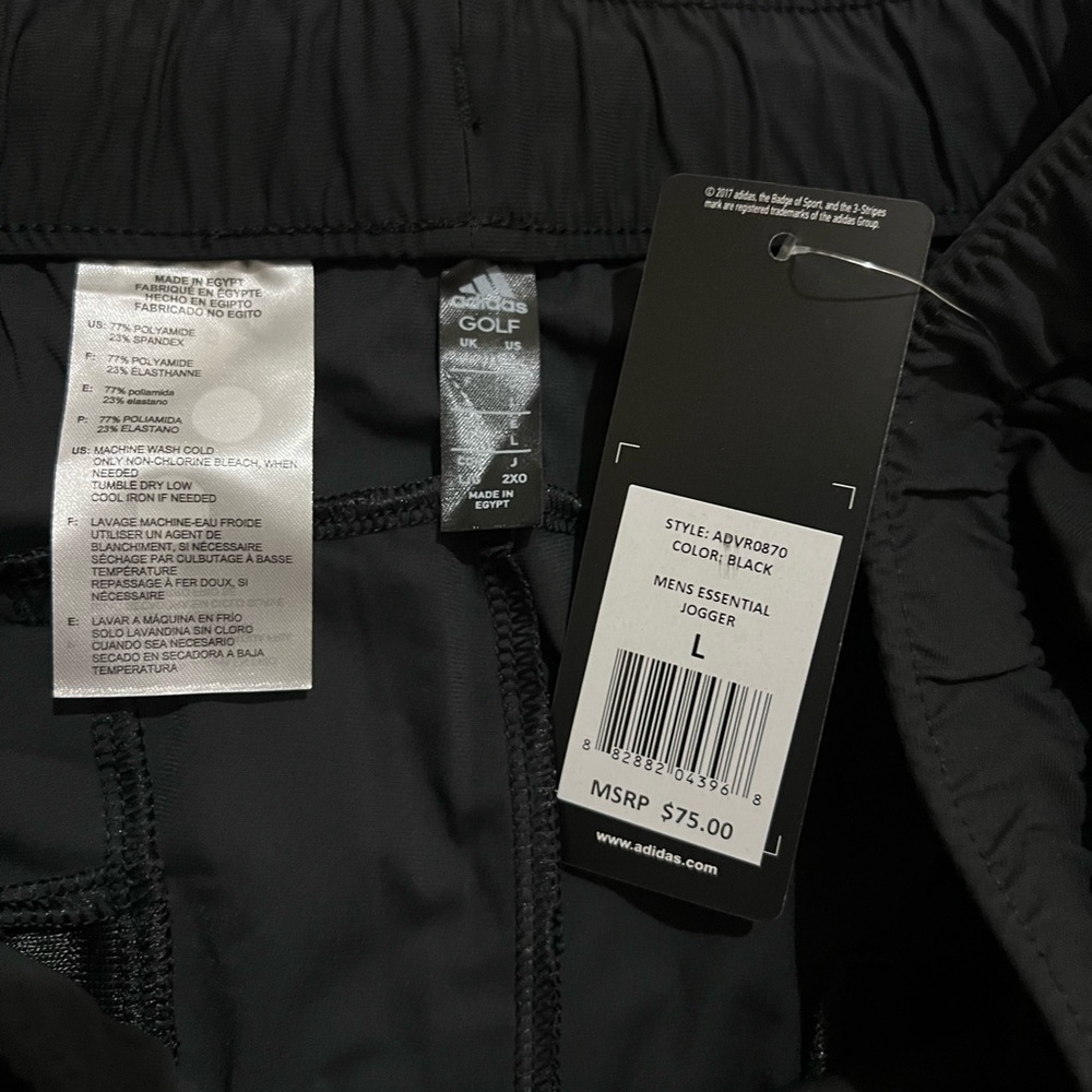 NEW Adidas Essential Golf Joggers Pants Men's Sizes - Picture 5 of 6